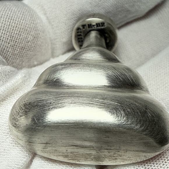 Taxco Sterling Silver TH-112 Mini Perfume Bottle Modern Blue Cabochon As Is - Picture 13 of 15